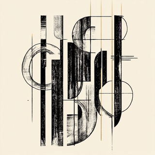 Sangha Marbling style, Midjourney V6.1: typographic composition with large letters