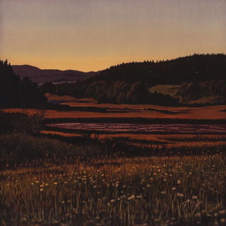 Monolith Compass style, Midjourney V6.1: realistic landscape photograph of quiet dawn