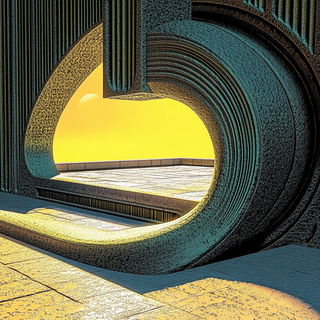 Reliefshadowism style, Midjourney V6.1: abstract 3D render