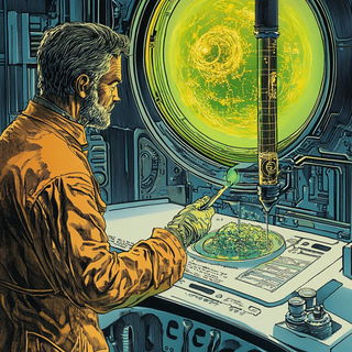 Reliefshadowism style, Midjourney V6.1: editorial illustration for popular scientific magazine cover