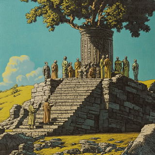 Reliefshadowism style, Midjourney V6.1: classical 18th-century oil painting
