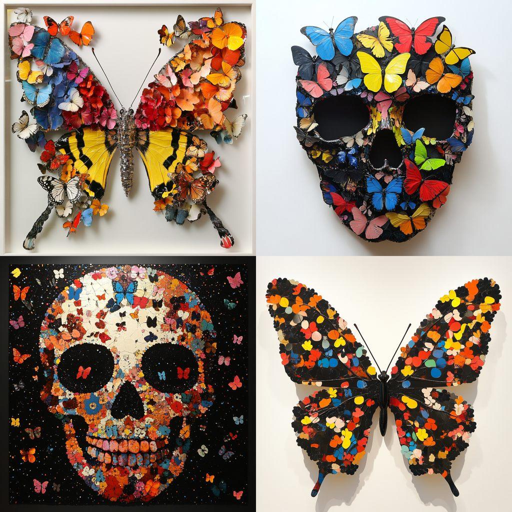 Damien Hirst style, Midjourney V6.1, render 1 of 4