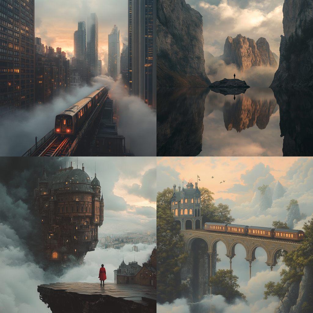 Daniel Kordan style, Midjourney V6.1, render 1 of 4