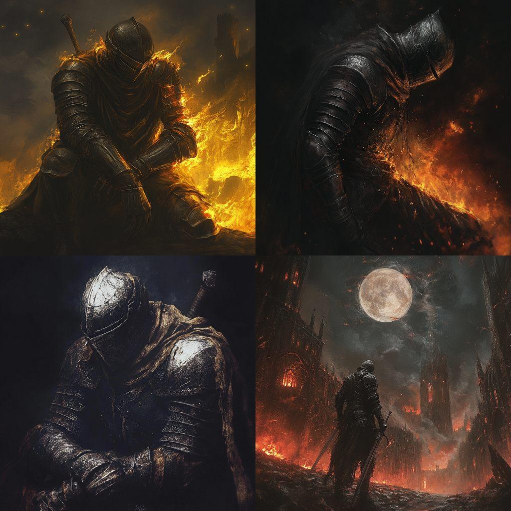 Dark Souls style, Midjourney V6.1, render 1 of 4