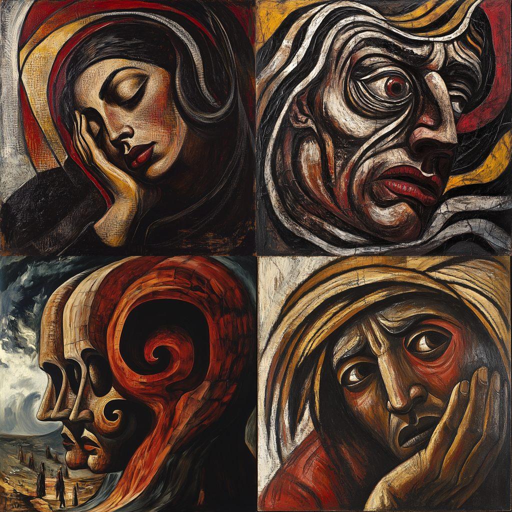 David Alfaro Siqueiros style, Midjourney V6.1, render 1 of 4
