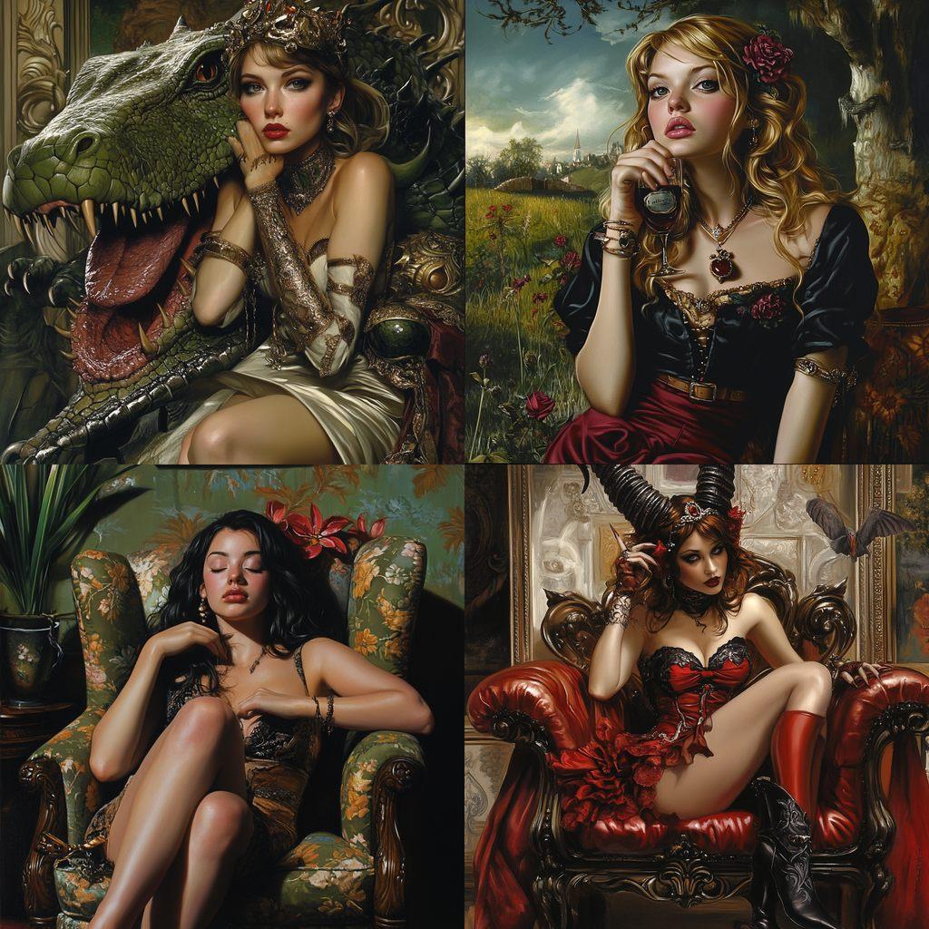David Bowers style, Midjourney V6.1, render 1 of 4