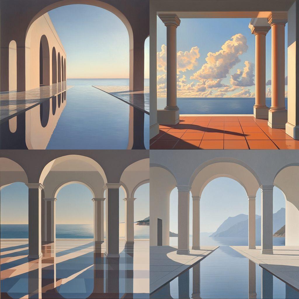 David Ligare style, Midjourney V6.1, render 1 of 4
