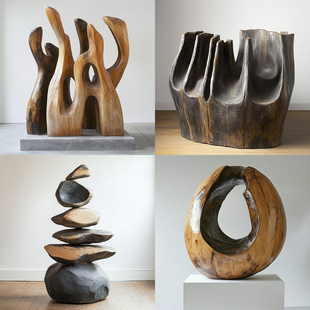 David Nash style, Midjourney V6.1, render 1 of 4