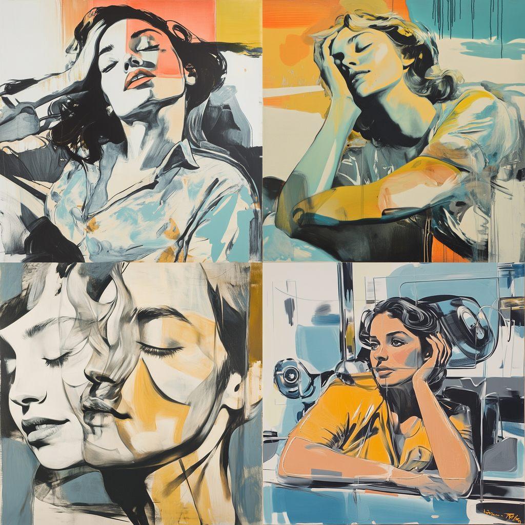 David Salle style, Midjourney V6.1, render 1 of 4