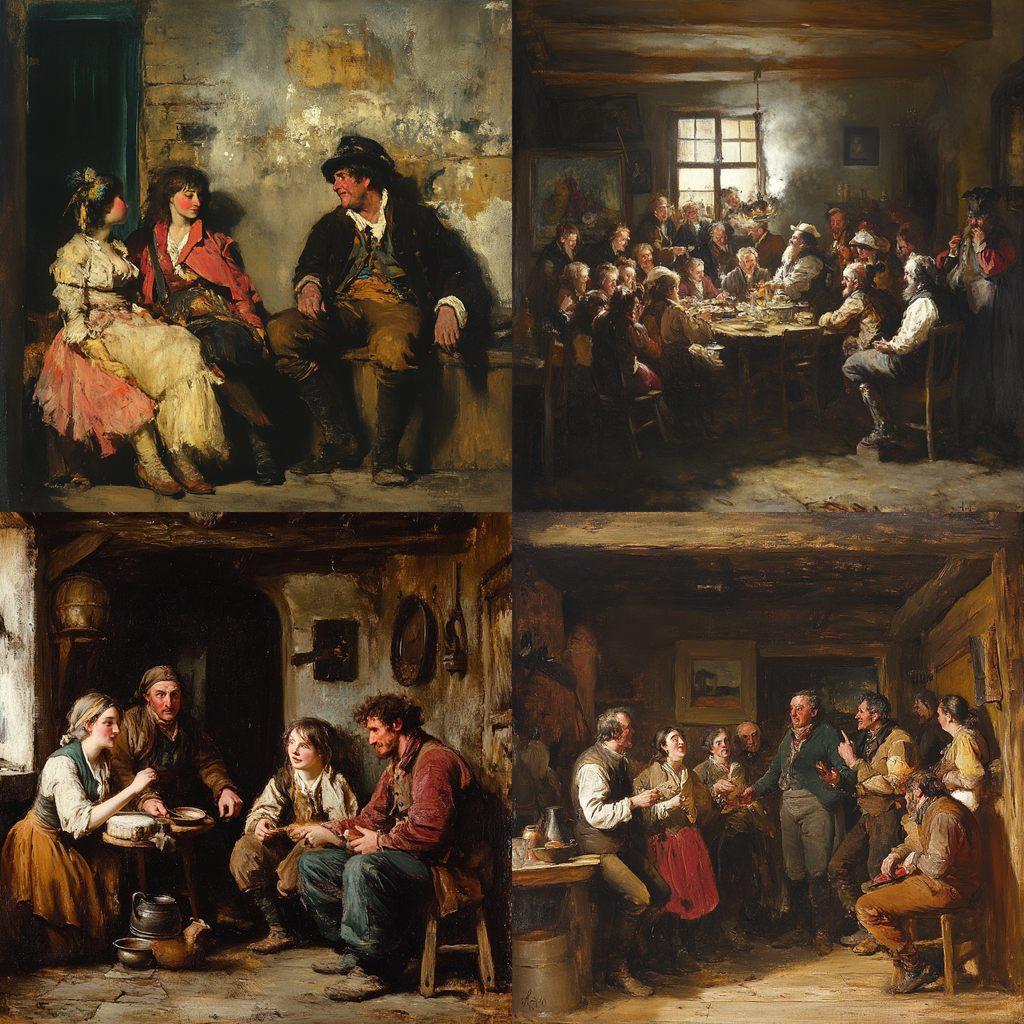 David Wilkie style, Midjourney V6.1, render 1 of 4