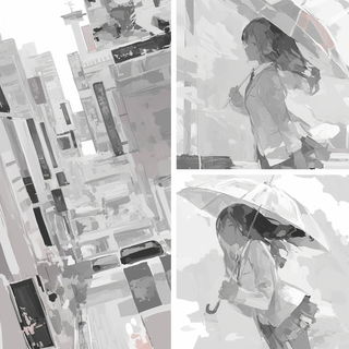 Cumulolithography style, Midjourney V6.1: black-and-white manga comic strip