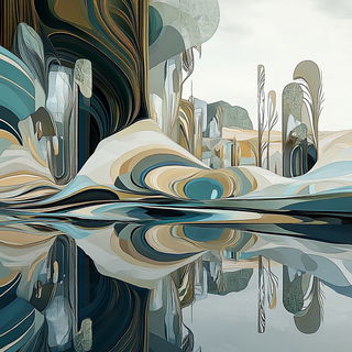 Vitrablock style, Midjourney V6.1: abstract 3D render