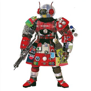 Asterocartoon style, Midjourney V6.1: concept art character design of retropunk steam knight