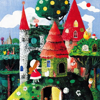 Asterocartoon style, Midjourney V6.1: retro fairy-tale illustration