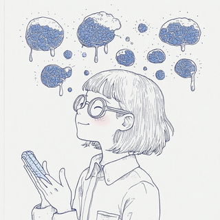 Inkscaromancy style, Midjourney V6.1: editorial illustration for popular scientific magazine cover