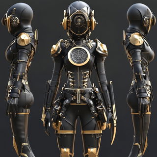 Tealvault style, Midjourney V6.1: concept art character design of retropunk steam knight