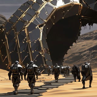 Tealvault style, Midjourney V6.1: cinematic shot from sci-fi movie
