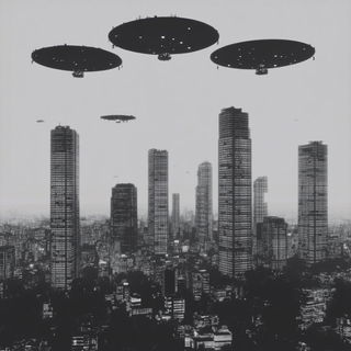 Graven Beasts style, Midjourney V6.1: megacity with futuristic bioarchitecture