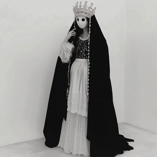Graven Beasts style, Midjourney V6.1: haute-couture fashion outfit