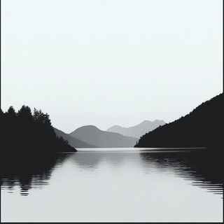 Graven Beasts style, Midjourney V6.1: realistic landscape photograph of quiet dawn