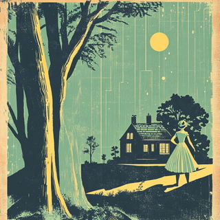 Veilquake style, Midjourney V6.1: retro fairy-tale illustration