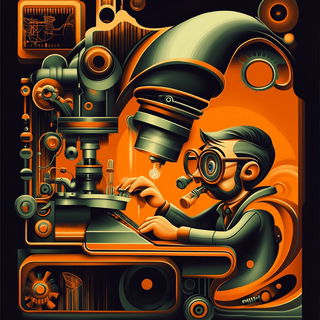 Featherfiligree style, Midjourney V6.1: editorial illustration for popular scientific magazine cover