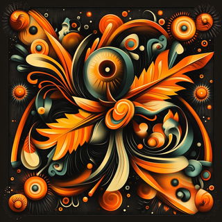 Featherfiligree style, Midjourney V6.1: creative pattern composition