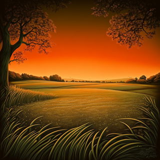 Featherfiligree style, Midjourney V6.1: realistic landscape photograph of quiet dawn