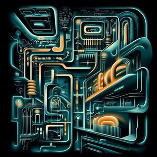 Featherfiligree style, Midjourney V6.1: technical infrastructure blueprint schematics
