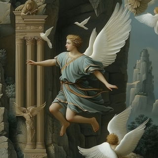 Wayfarer Shadowmarket style, Midjourney V6.1: classical 18th-century oil painting