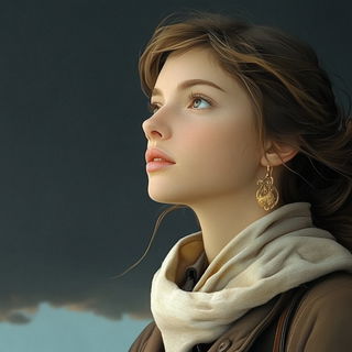 Wayfarer Shadowmarket style, Midjourney V6.1: photographic portrait of female protagonist