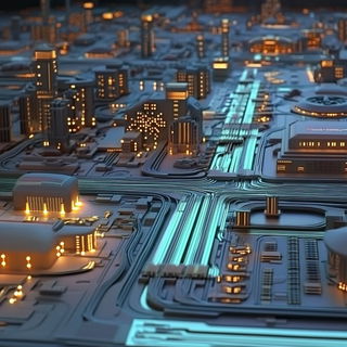 Wayfarer Shadowmarket style, Midjourney V6.1: technical infrastructure blueprint schematics