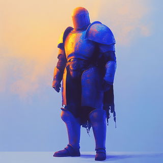 Terracotta Switch style, Midjourney V6.1: concept art character design of retropunk steam knight