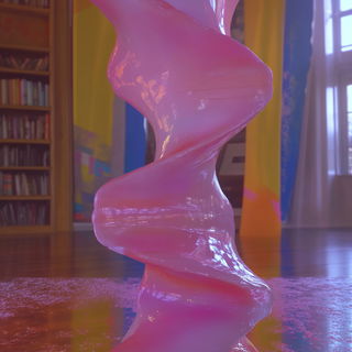 Redtide Tapestry style, Midjourney V6.1: abstract 3D render