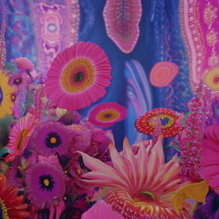 Redtide Tapestry style, Midjourney V6.1: creative pattern composition