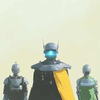 Lanternscrape style, Midjourney V6.1: concept art character design of retropunk steam knight