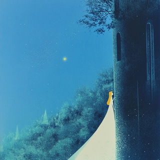 Lanternscrape style, Midjourney V6.1: retro fairy-tale illustration