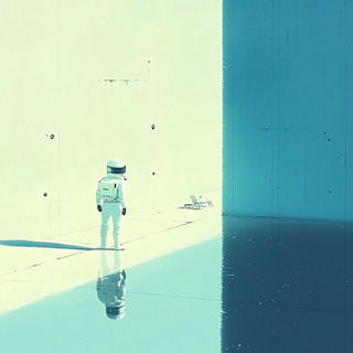 Lanternscrape style, Midjourney V6.1: cinematic shot from sci-fi movie