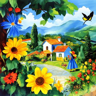 Baroque Weavism style, Midjourney V6.1: traditional folk art