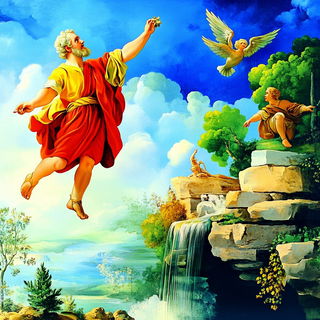 Baroque Weavism style, Midjourney V6.1: classical 18th-century oil painting