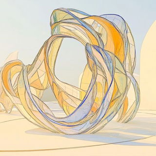 Rosaflect style, Midjourney V6.1: abstract 3D render