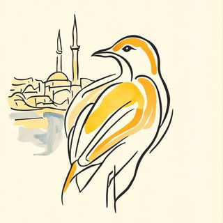 Rosaflect style, Midjourney V6.1: bold minimalist logo design for Istanbul city municipal services