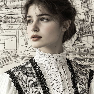 Stormbreak Quay style, Midjourney V6.1: photographic portrait of female protagonist