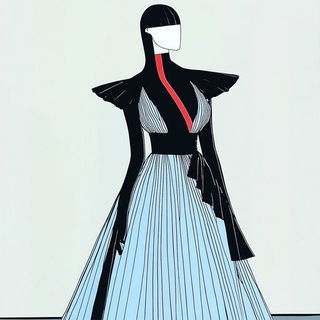Setcrete style, Midjourney V6.1: haute-couture fashion outfit