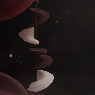 Craterbraid style, Midjourney V6.1: abstract 3D render