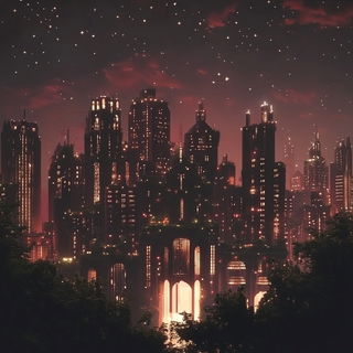 Craterbraid style, Midjourney V6.1: megacity with futuristic bioarchitecture