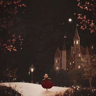 Craterbraid style, Midjourney V6.1: retro fairy-tale illustration