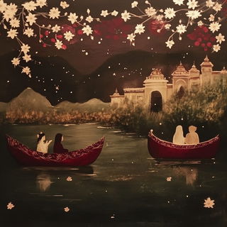 Craterbraid style, Midjourney V6.1: traditional folk art