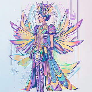 Ochre Ridge Portolan style, Midjourney V6.1: haute-couture fashion outfit