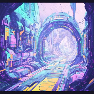 Ochre Ridge Portolan style, Midjourney V6.1: cinematic shot from sci-fi movie